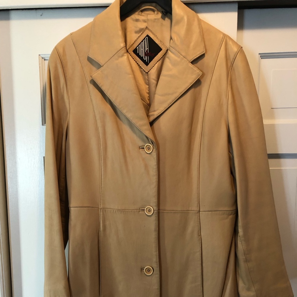 Vintage Tiboa Leather Coat